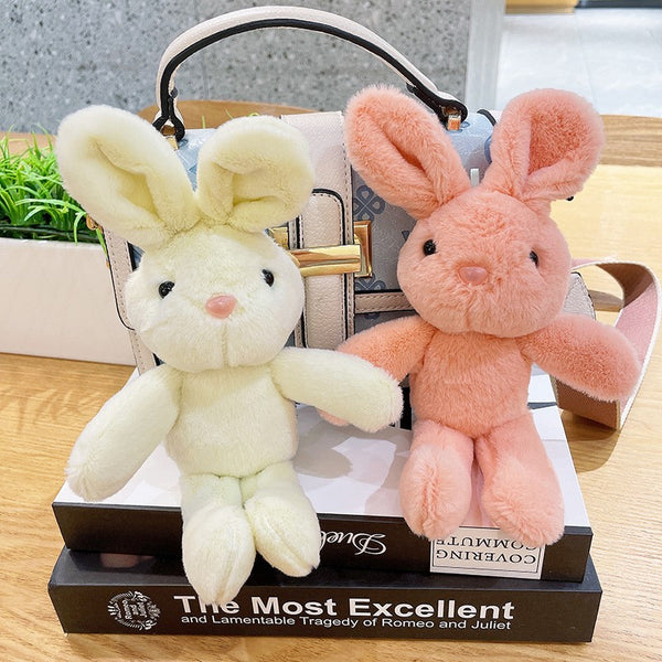 SOFT PLUSH BUNNY RABBIT KEYCHAINS BAG CHARM | 40KC153