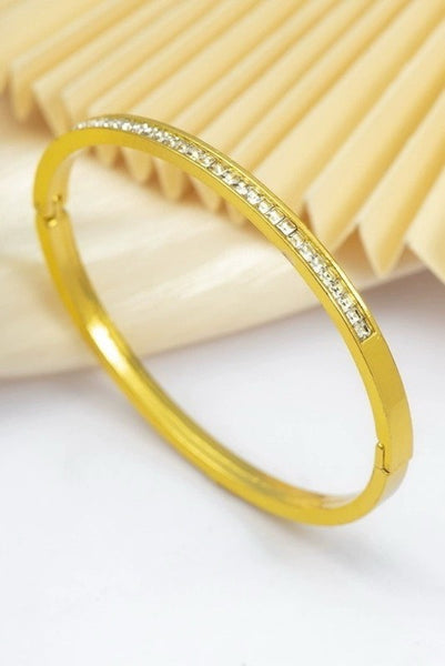 18K NON-TARNISH WATERPROOF STAINLESS STEEL BANGLE | 40B5152