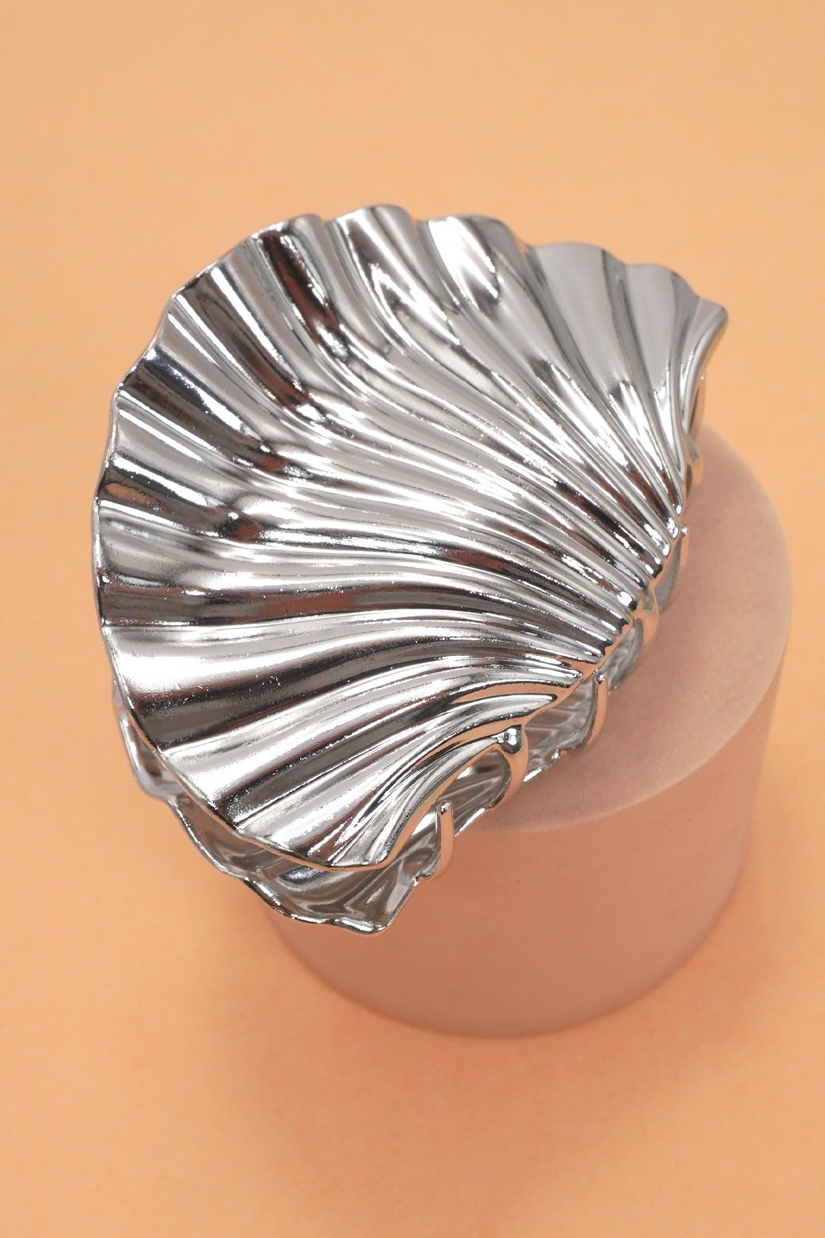 SEASHELL  GOLD SILVER ALLOY HAIR CLAW HAIR CLIP | 40H934