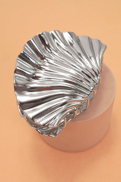 SEASHELL  GOLD SILVER ALLOY HAIR CLAW HAIR CLIP | 40H934