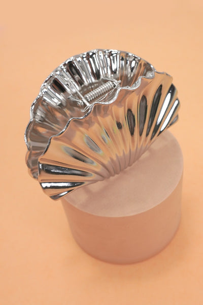 SEASHELL  GOLD SILVER ALLOY HAIR CLAW HAIR CLIP | 40H934