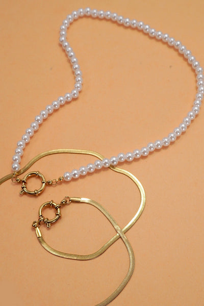18K STAINLESS STEEL TARNISH FREE CHAIN NECKLACES | 40NK9468