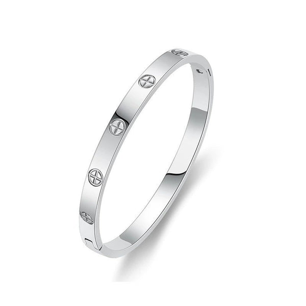 18K NON-TARNISH WATERPROOF STAINLESS STEEL BANGLE | 40B5155