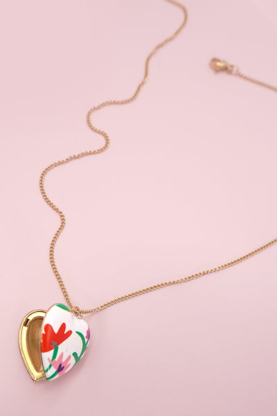 18K STAINLESS STEEL TARNISH FREE LOCKET NECKLACE | 40NK9469