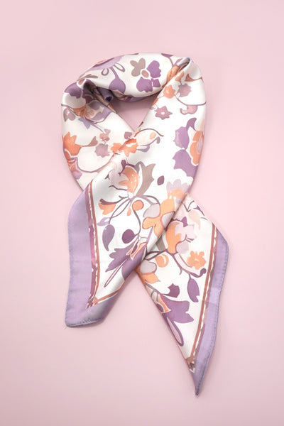 TRADITIONAL PRINT SILKY FEEL BANDANA SCARF | 40SC640