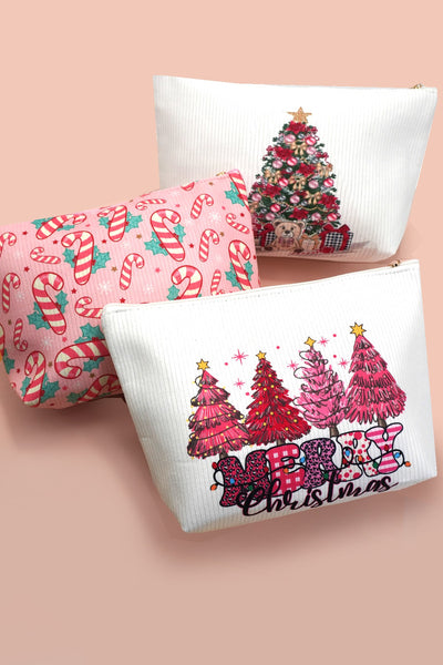 TRAVEL CHRISTMAS COSMETIC MAKEUP POUCH BAG | 40P568