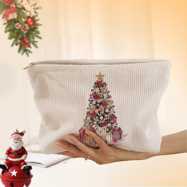 TRAVEL CHRISTMAS COSMETIC MAKEUP POUCH BAG | 40P568