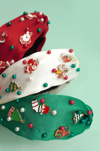 CHRISTMAS TREE SANTA REINDEER HAIR BAND HEADBAND | 40HB173