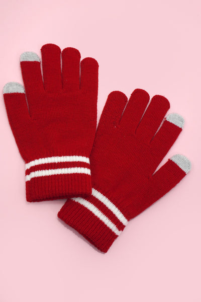 SOFT TRENDING STRIPE GLOVES | 40G103