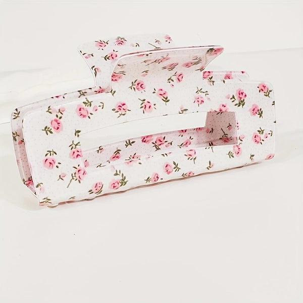 LARGE FLORAL DAISY ROSE PETAL HARI CLAW CLIPS | 40H940