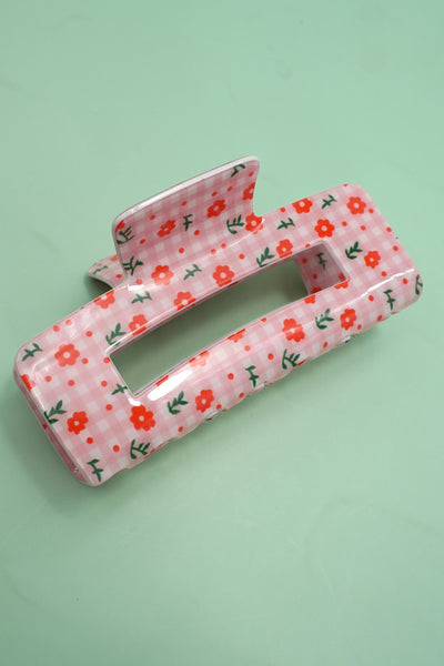 LARGE FLORAL DAISY ROSE PETAL HARI CLAW CLIPS | 40H940