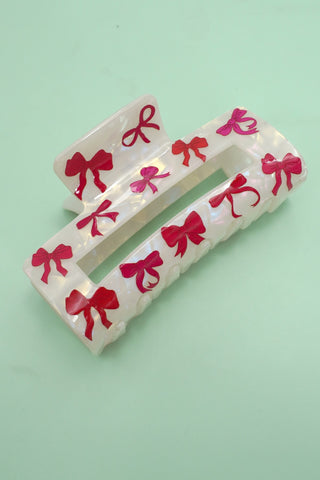 CUTEST BOW CHERRY HAIR CLAW CLIPS | 40H941