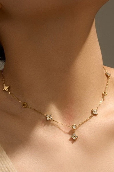 18K STAINLESS STEEL TARNISH FREE CROSS NECKLACE | 40NK9496