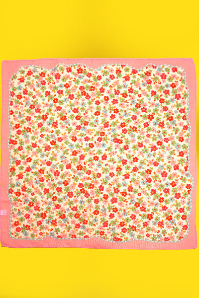 DITSY PRINT SILKY FEELING BANDANA SCARF | 40SC645