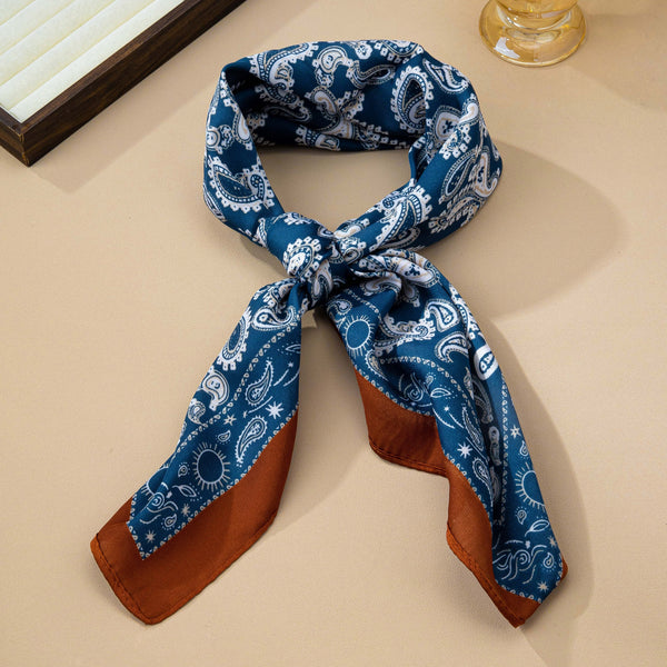 Classic Paisley & Celestial Border Printed Scarf | 80SC3101