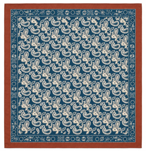 Classic Paisley & Celestial Border Printed Scarf | 80SC3101
