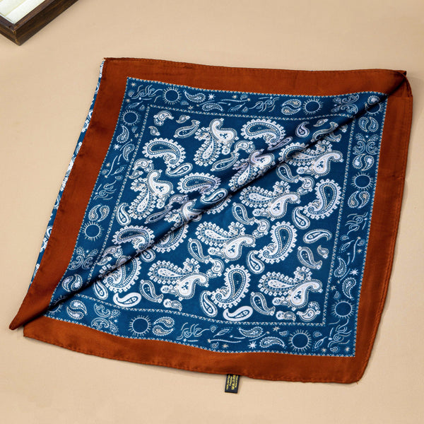 Classic Paisley & Celestial Border Printed Scarf | 80SC3101