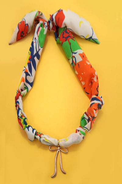 HANDMADE SCARF NECKLACE - BOW | 80N91792