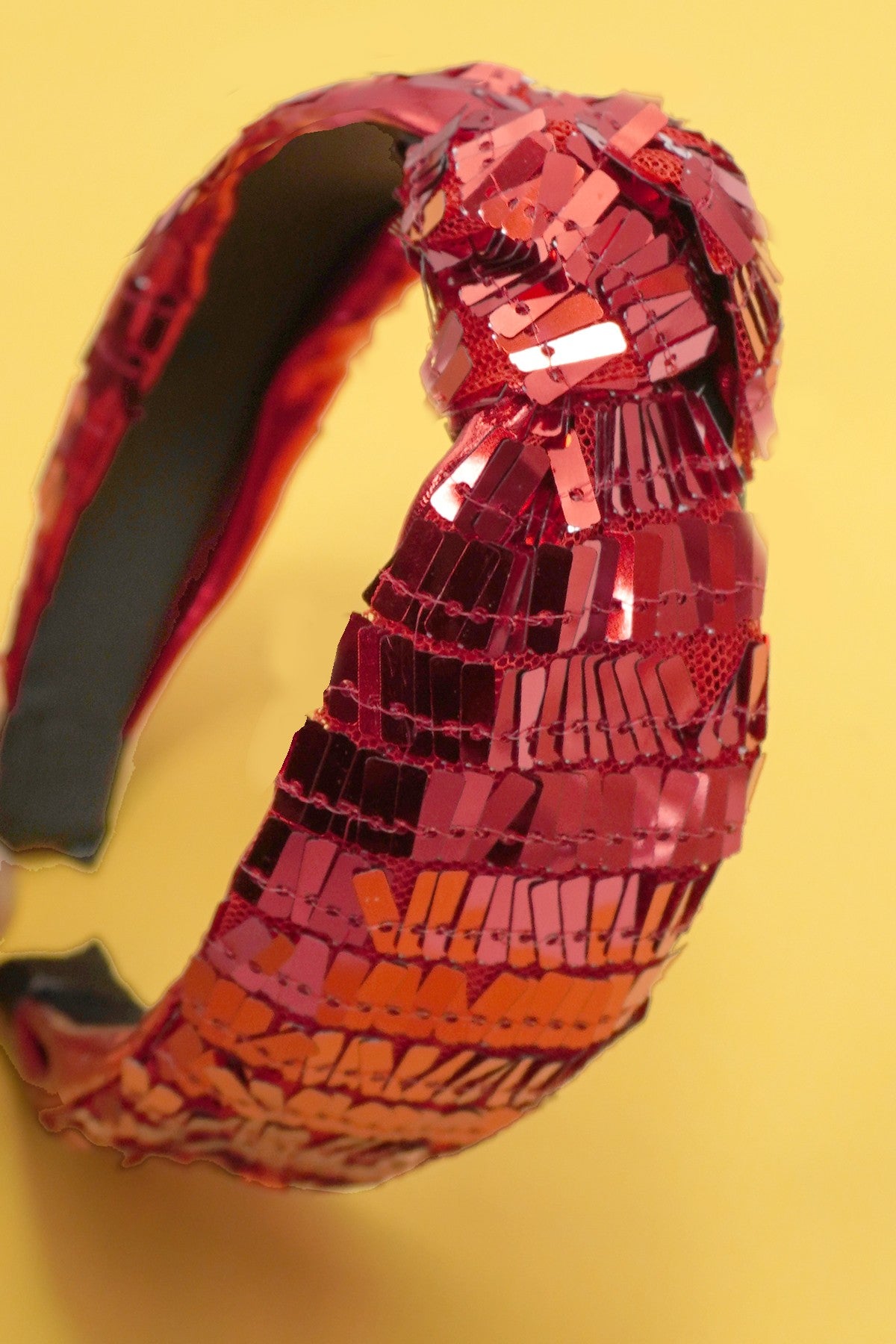 HOLIDAY SEQUIN EMBELLISHED KNOT HEADBAND | 40HB174