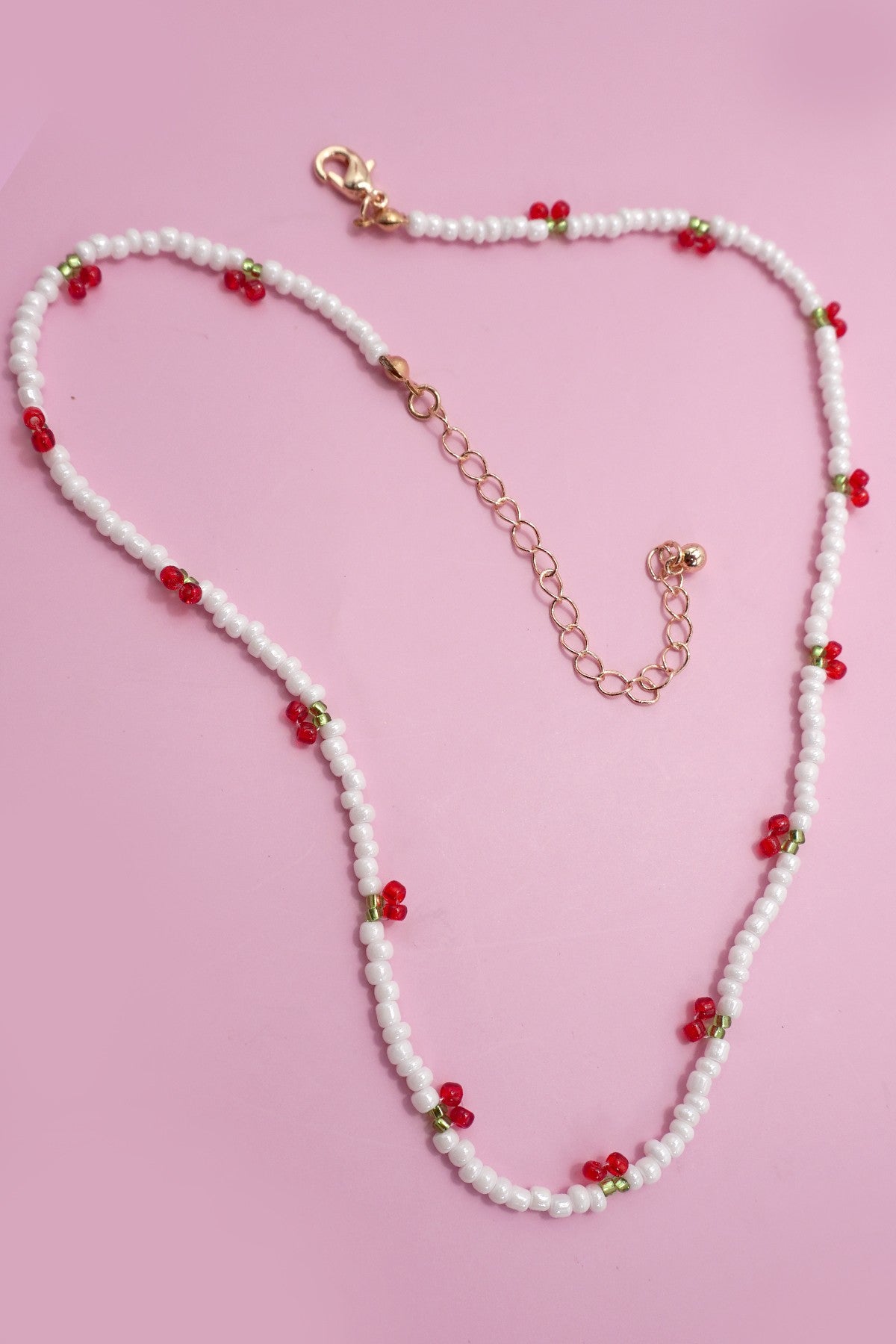 PEARL BEADED CHERRY ACCENT NECKLACE | 80N91774