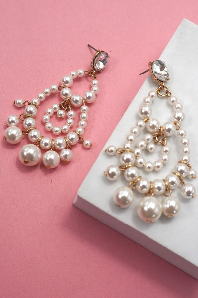PEARL CHANDELIER DROP EARRINGS | 80E6790