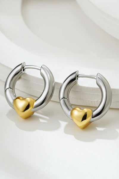 18K Stainless Steel Tarnish Free Waterproof Hoop | 40E372