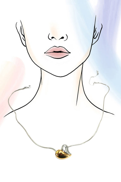 18K Stainless Steel Tarnish Free Waterproof Neck | 40NK9506