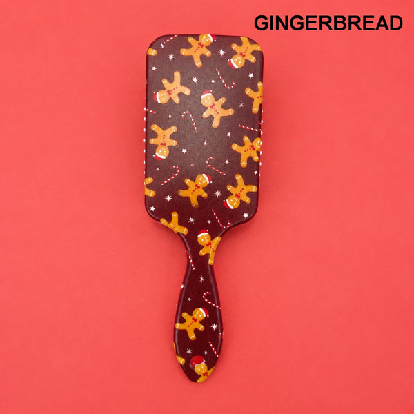 CHRISTMAS HOLIDAY DETANGLE PADDLE HAIR BRUSH COMB | 40HC106