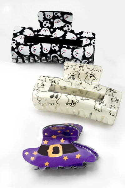 HALLOWEEN GHOST HAIR CLAW CLIPS | 40H958