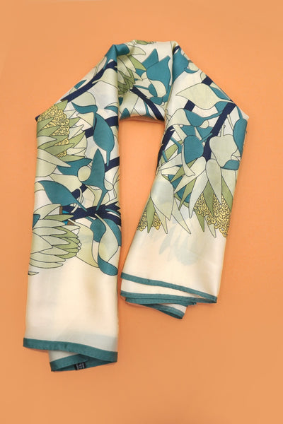 LARGE FLORAL PRINT BANDANA SCARF | 40SC660