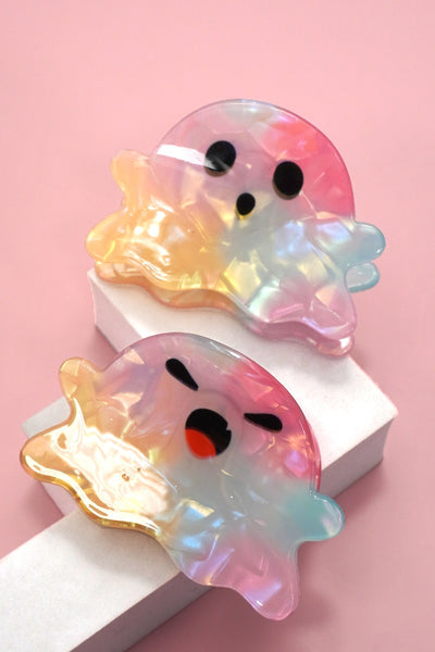 LARGE HALLOWEEN GHOST HAIR CLAW CLIPS | 40H961