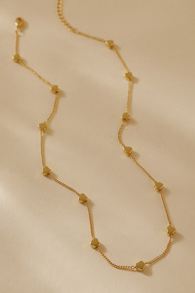 18K STAINLESS STEEL TARNISH FREE HEART NECKLACE | 40NK9518