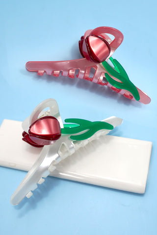 JUMBO FLOWER HAIR CLAW CLIPS | 40H965