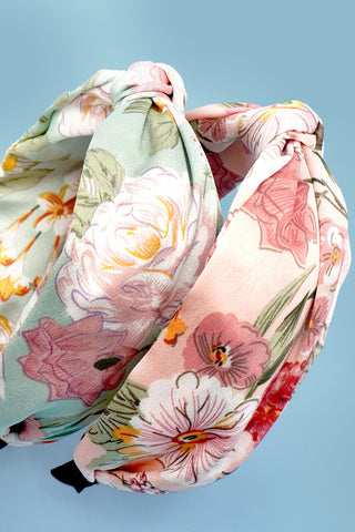 FLORAL TOILE PATTERN VINTAGE HAIR BAND HEADBAND | 40HB179