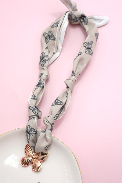 HANDMADE SCARF NECKLACE - HEART | 80N91790