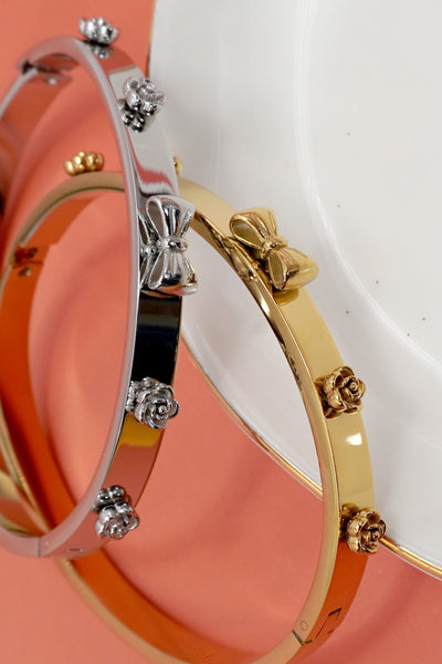 18K NON-TARNISH WATERPROOF STAINLESS STEEL BANGLE | 40B5172