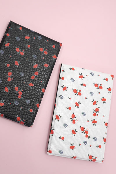 TRAVEL POCKET COMPACT HANDHELD FLOWER MIRROR | 40M102