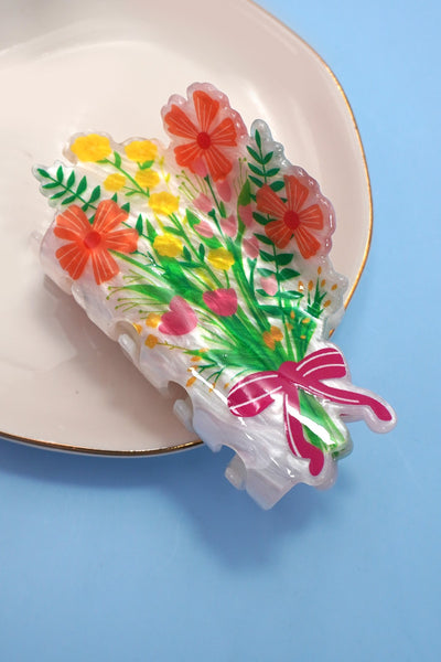 JUMBO FLOWER HAIR CLAW CLIPS | 40H972