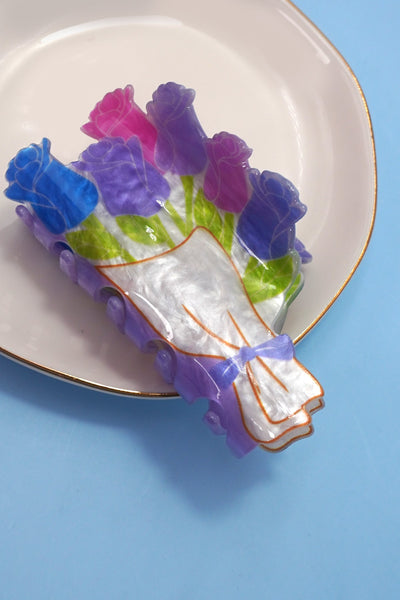 JUMBO FLOWER HAIR CLAW CLIPS | 40H972