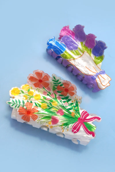 JUMBO FLOWER HAIR CLAW CLIPS | 40H972