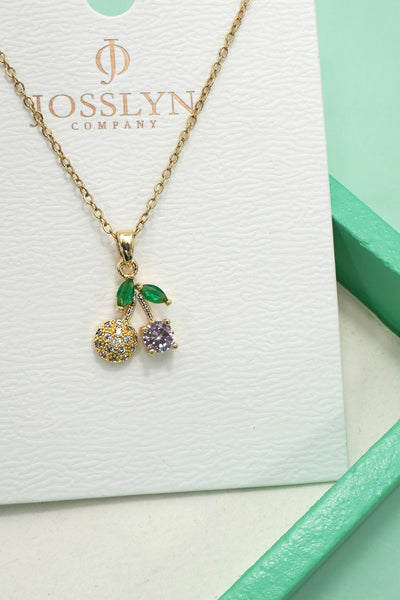 18K STAINLESS STEEL TARNISH FREE FRUIT NECKLACE | 40NK9531