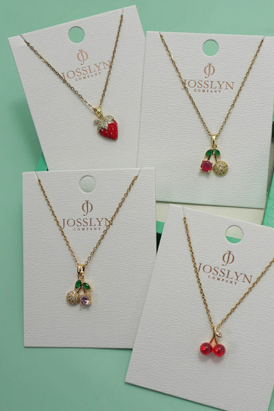 18K STAINLESS STEEL TARNISH FREE FRUIT NECKLACE | 40NK9531