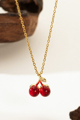 18K STAINLESS STEEL TARNISH FREE FRUIT NECKLACE | 40NK9531