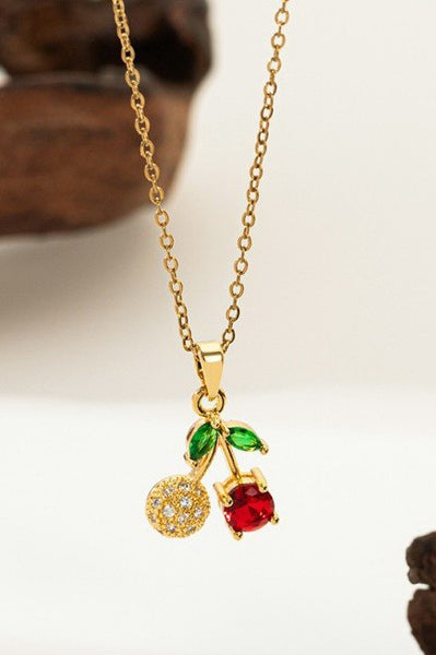 18K STAINLESS STEEL TARNISH FREE FRUIT NECKLACE | 40NK9531