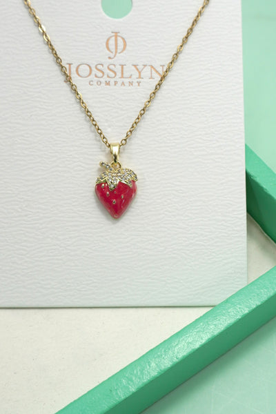 18K STAINLESS STEEL TARNISH FREE FRUIT NECKLACE | 40NK9531