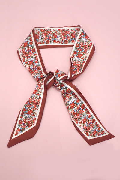 SOFT SILKY SKINNY TWILLY SCARF NECKLACE WRAP | 40SC666