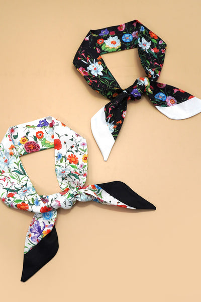 SOFT SILKY SKINNY TWILLY SCARF NECKLACE WRAP | 40SC667