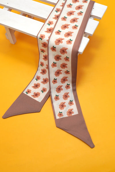 SOFT SILKY SKINNY TWILLY SCARF NECKLACE WRAP | 40SC668