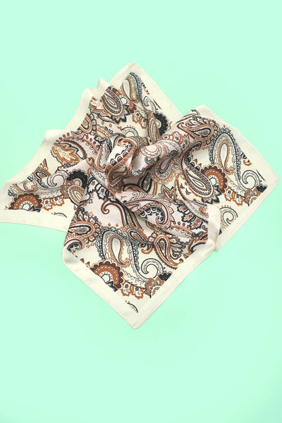 PAISLEY PINK SILKY FEEL BANDANA SCARF | 40SC665
