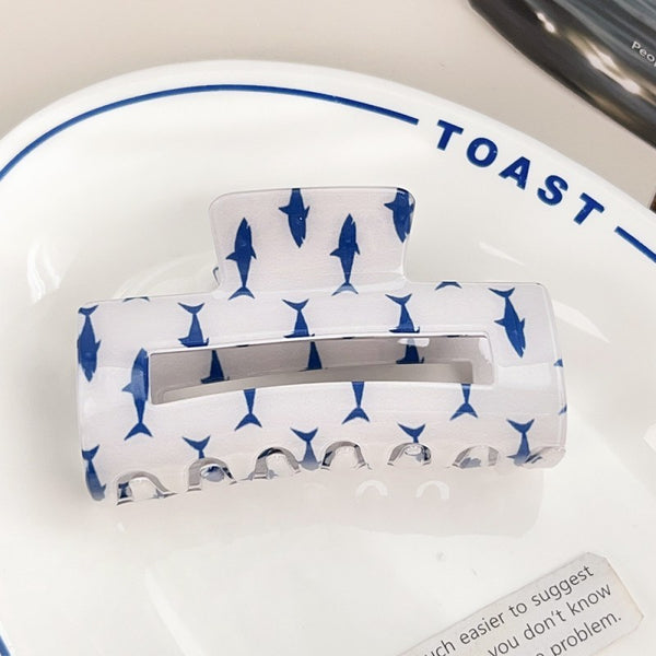FRESH FISH STYLE RECTANGLE HAIR CLAW CLIPS | 40H976